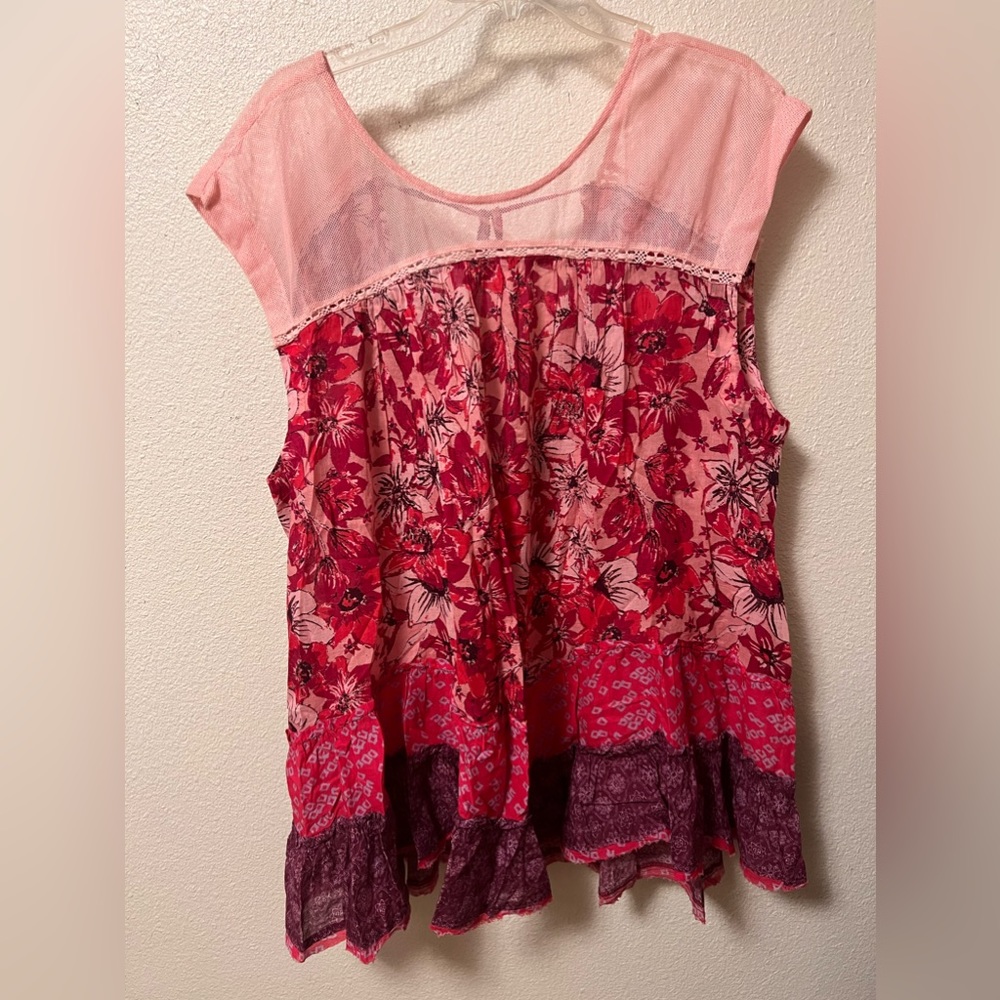 Free People Cotton Tunic Shirt Dress